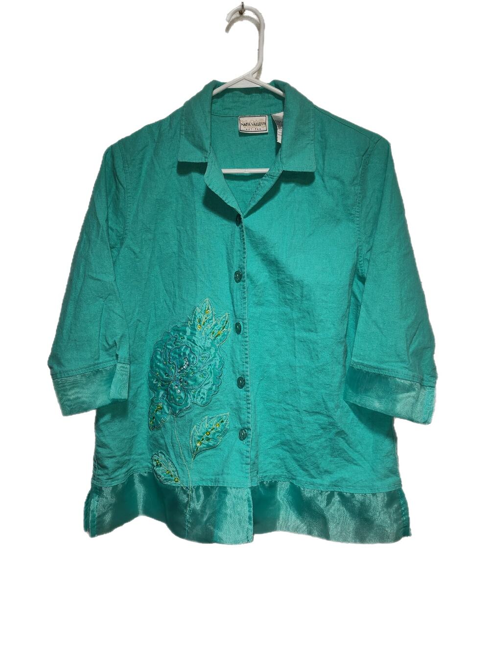 Napa Valley Women's Button Up Shirt Size Large Petite